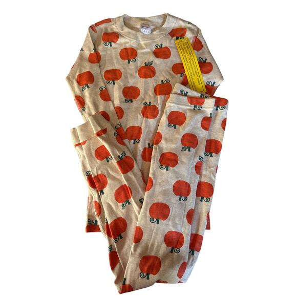 NEW Hanna Andersson Pumpkin Pajamas size 10 140 - Picture 1 of 2